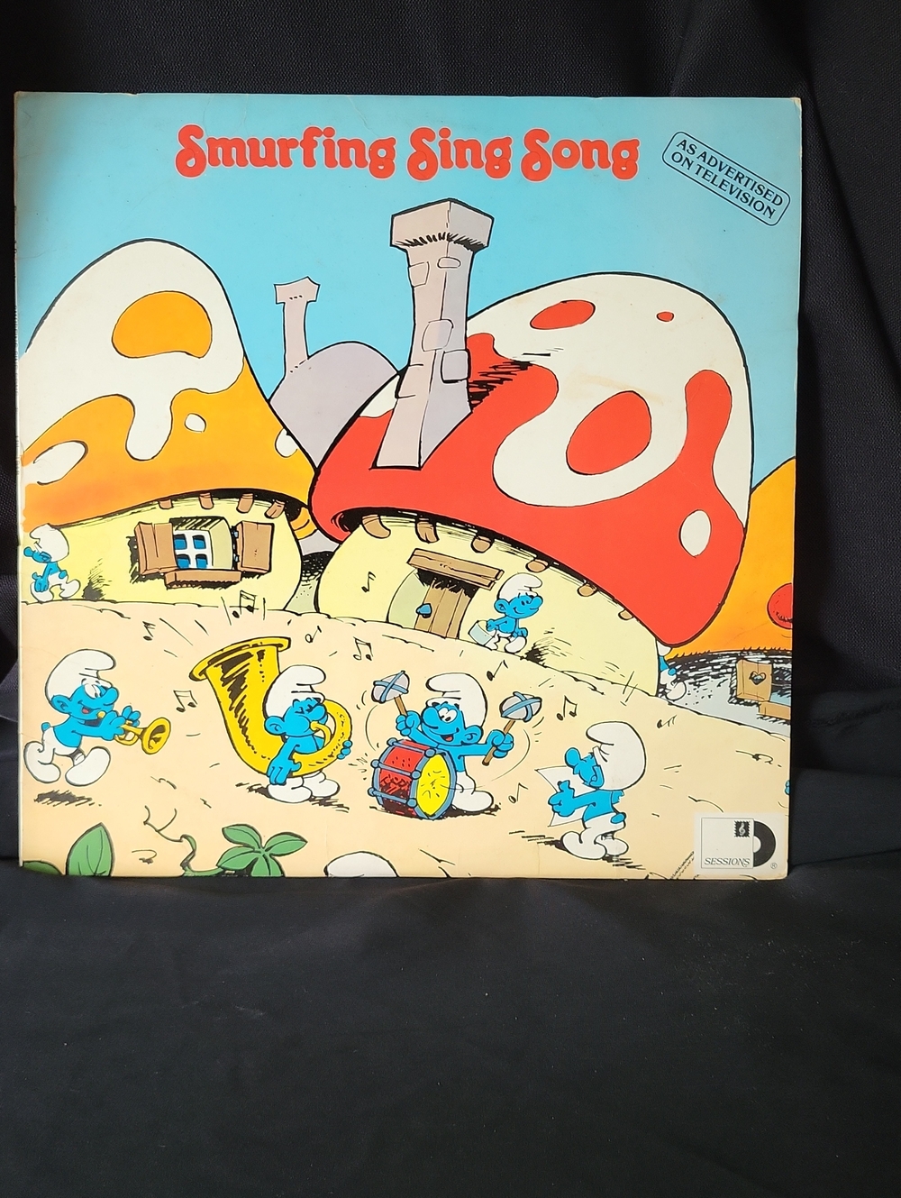 1980's Smurfing Sing Song Vinyl Album